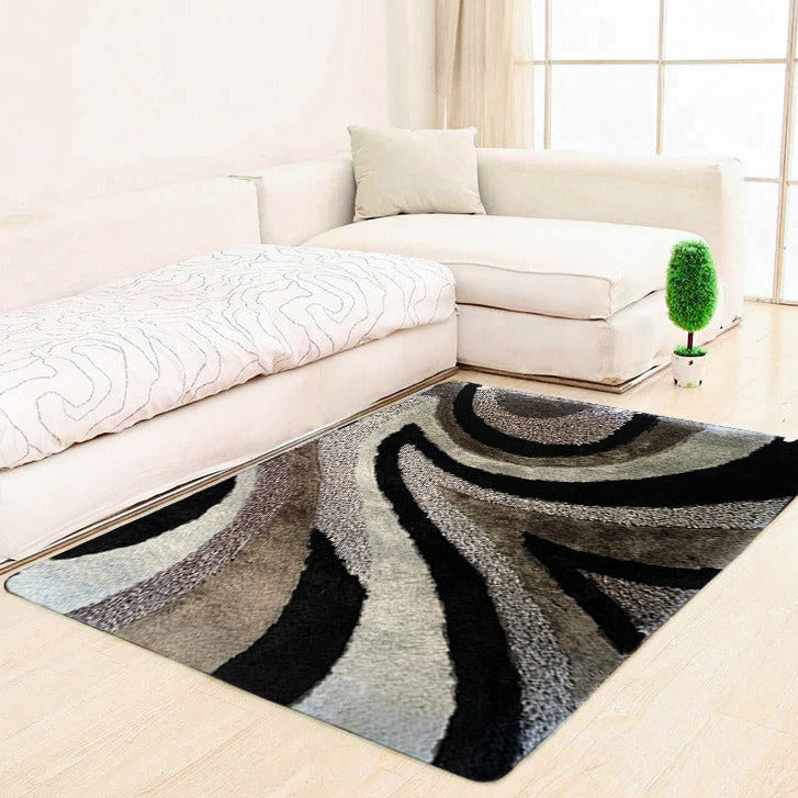 Geometric Shag Thick Design Area Rug