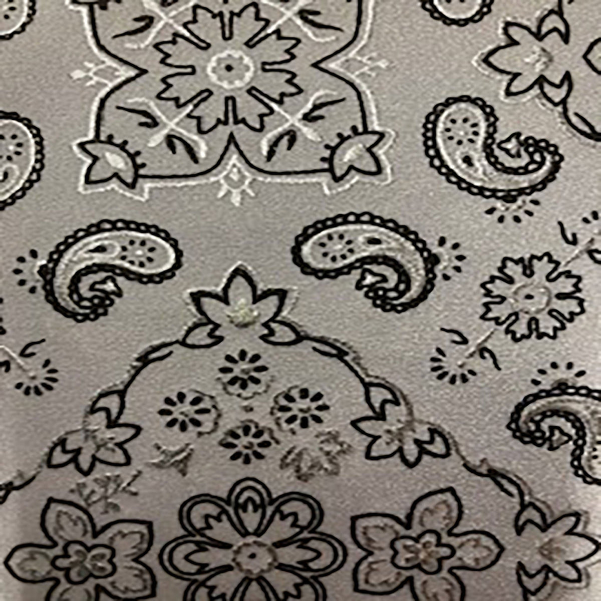 Stretch Nylon Spandex Fabric with Bandana Design and Foil | Spandex Palace