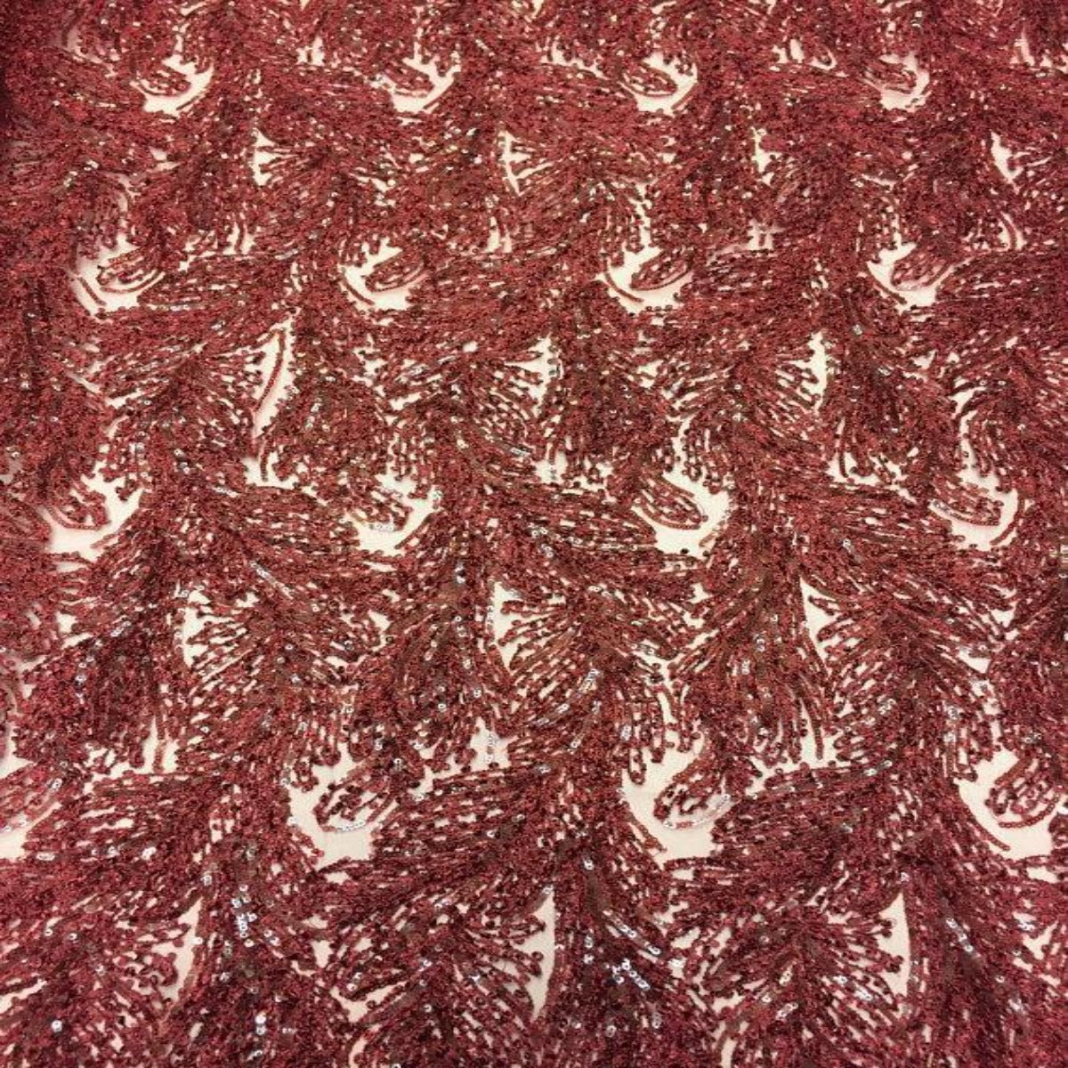 Cozy Pop Thread Floral Sequins Fabric