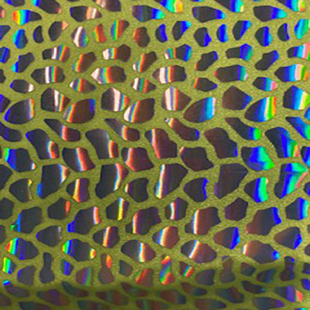 Stretch Nylon Spandex Fabric with Cobra Hologram Glued Sequin | Spandex Palace