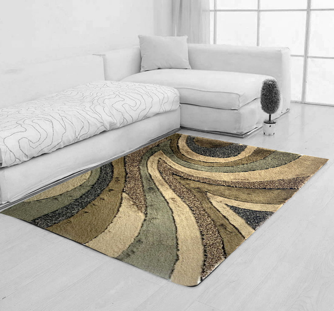 Geometric Shag Thick Design Area Rug