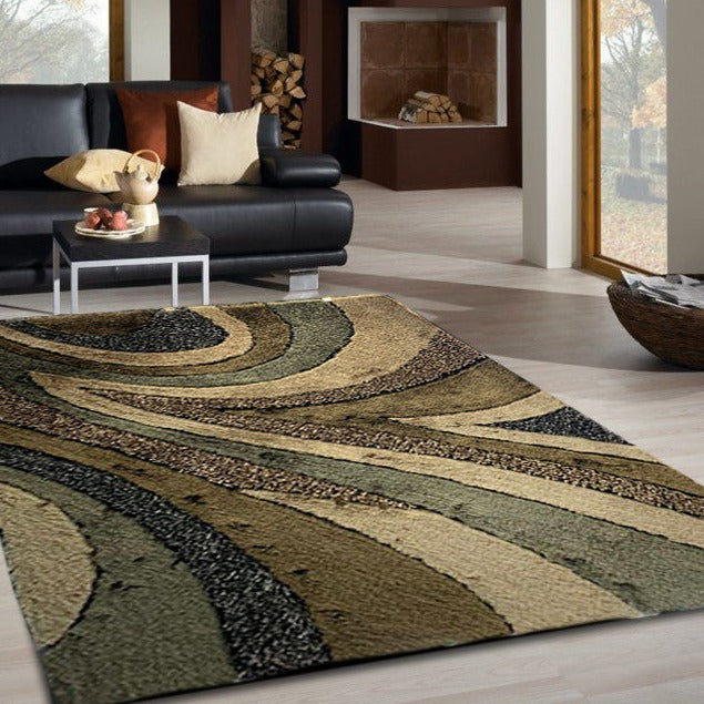 Geometric Shag Thick Design Area Rug