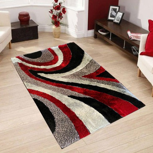 Geometric Shag Thick Design Area Rug
