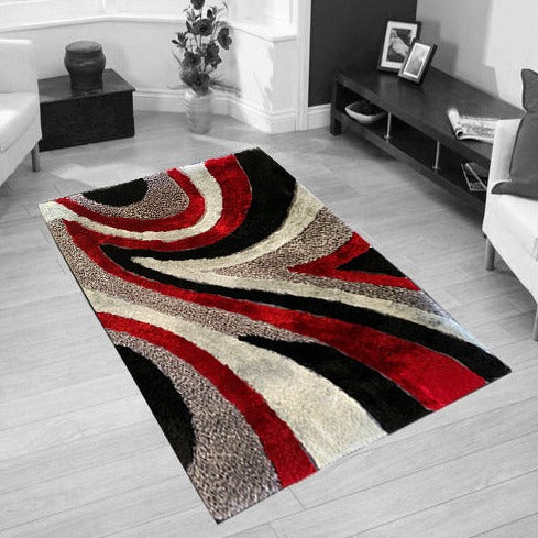 Geometric Shag Thick Design Area Rug
