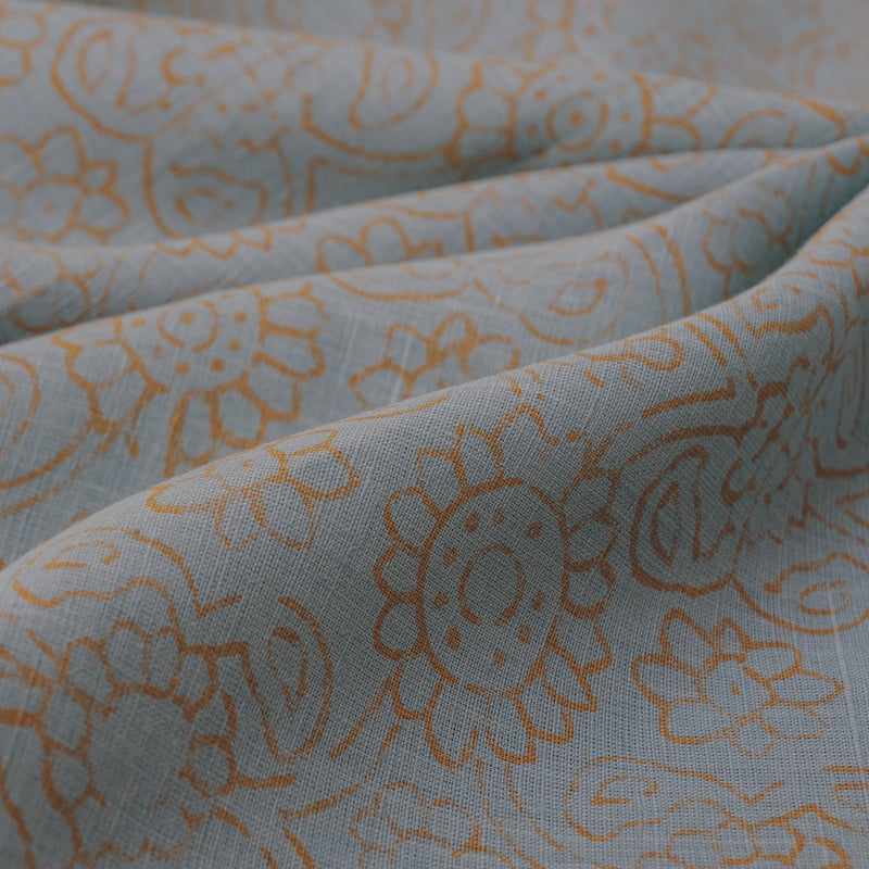 16 Pale Blue/Straw Hemp/Raw Silk