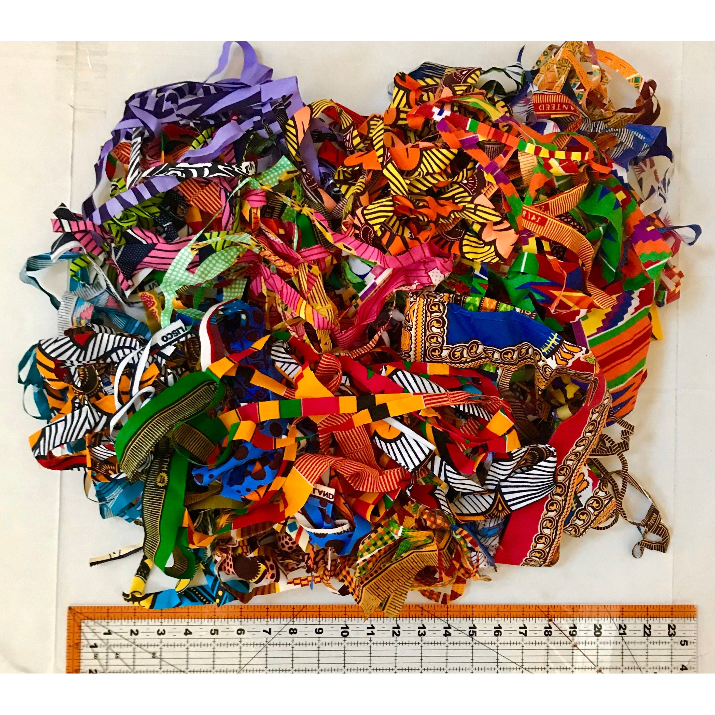 Fine Scraps - African Fabric, Per Pound