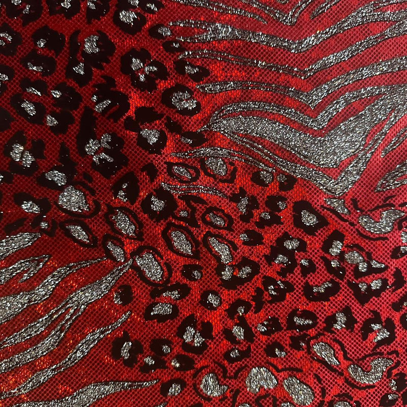 Safari Metallic Hologram Elegant Nylon Stretch Fabric | Spandex Palace