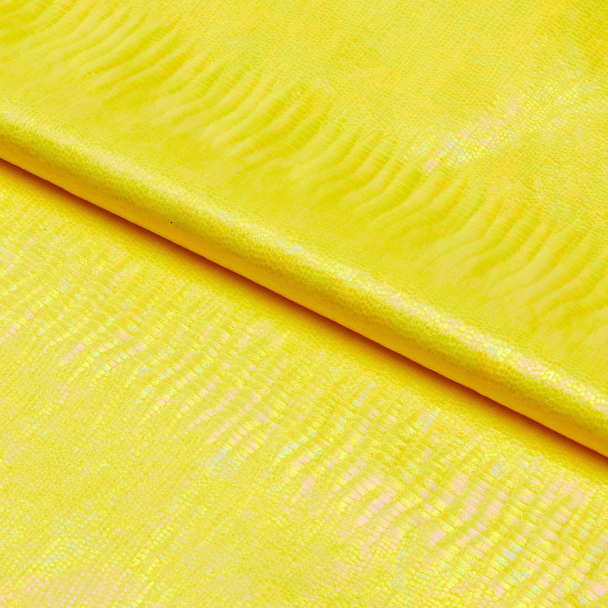 Oil Slick Python Hologram Spandex Fabric | Blue Moon Fabrics