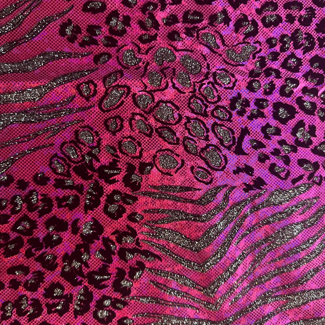 Safari Metallic Hologram Elegant Nylon Stretch Fabric | Spandex Palace