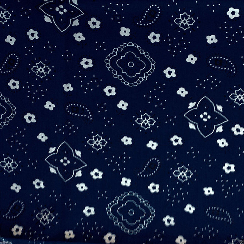 Bandana Print Poly Cotton Fabric
