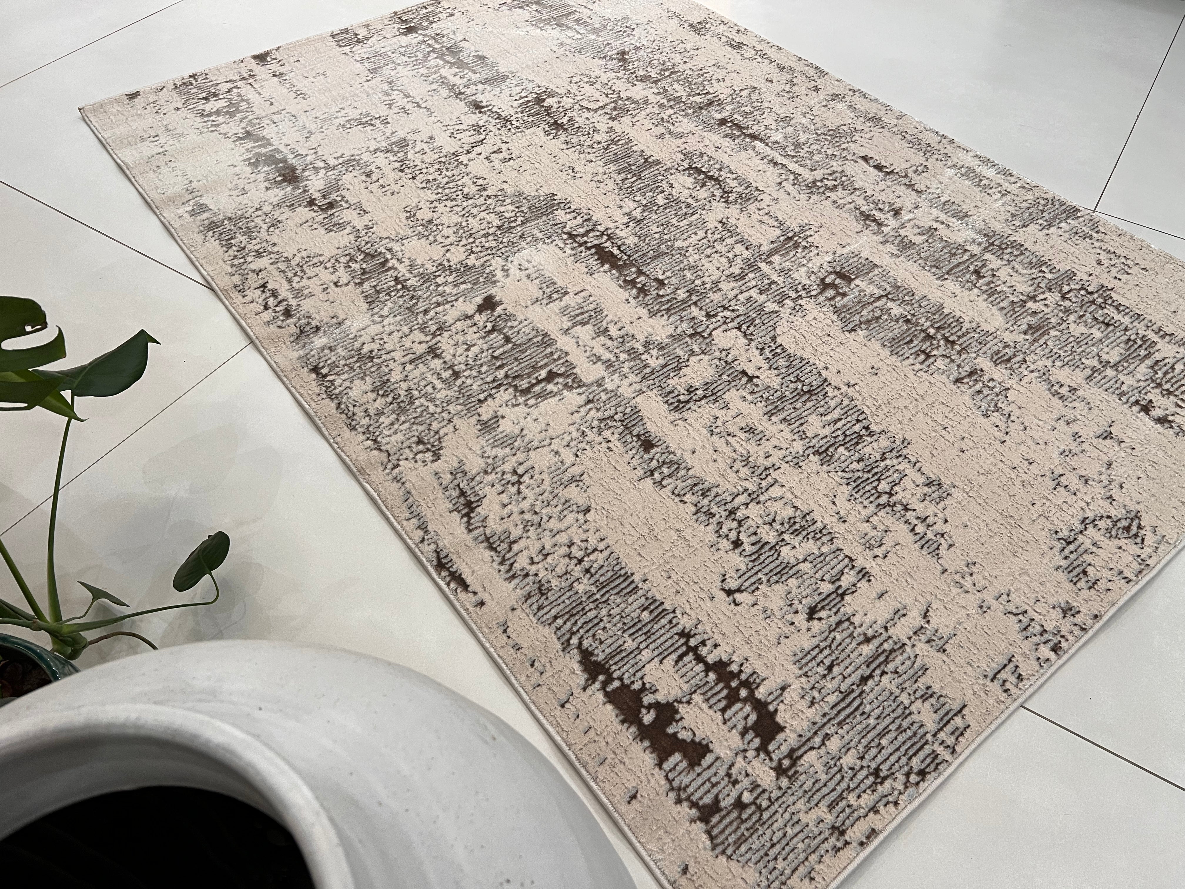 Color-Changing Polyester Viscose Blend Area Rug | Style# BIV 607 - Flat Weave Rug