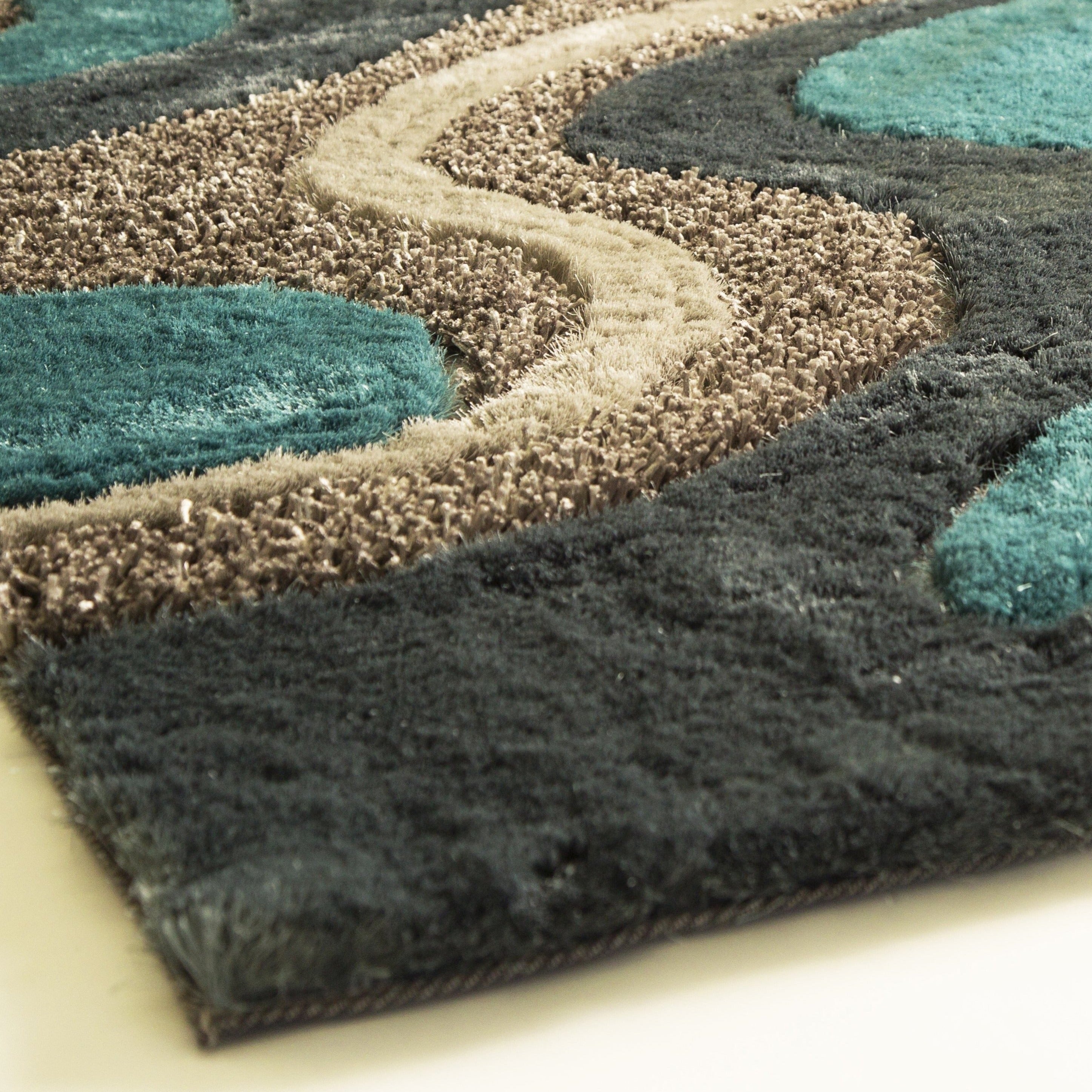 Luxury Shag Viscose Shiny Design Plush Area Rug/ Carpet - S.V.D DESIGN 29.