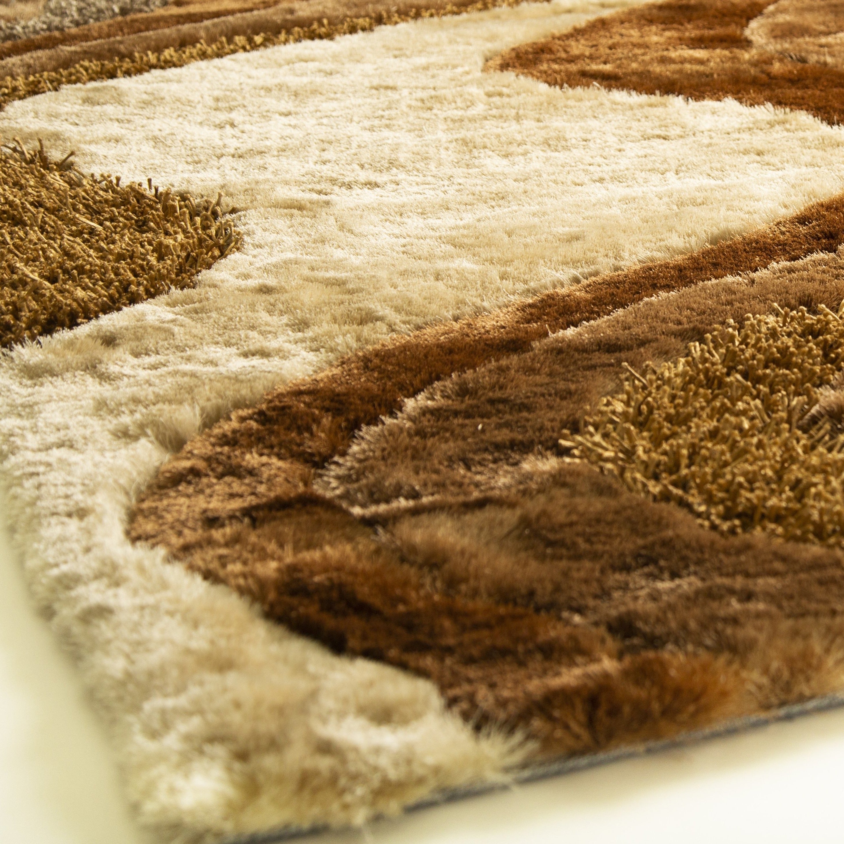Luxury Shag Viscose Shiny Design Plush Area Rug/ Carpet - S.V.D DESIGN 29.