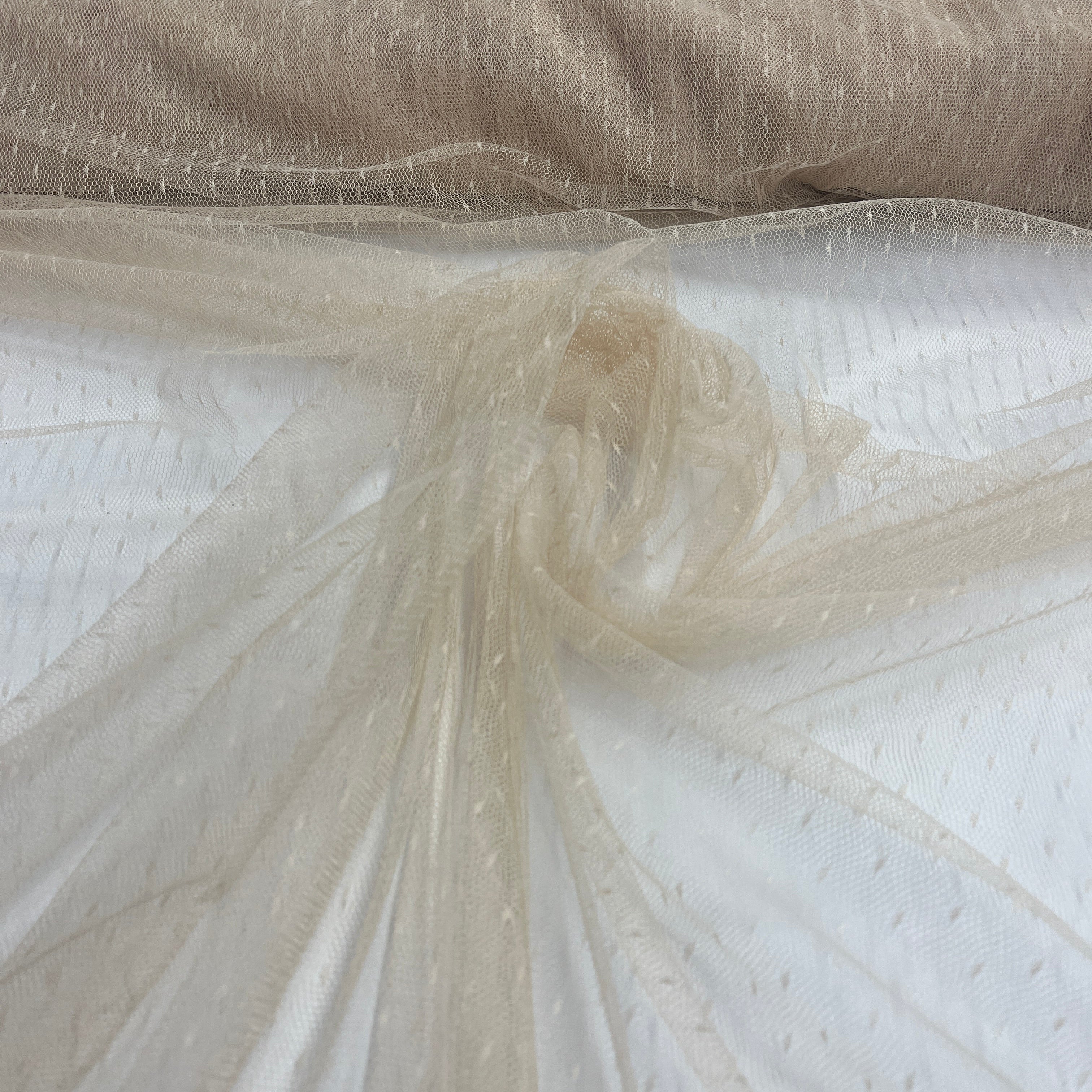 2-Way Stretch Dots Point Net Mesh Fabric | Lace USA - N160