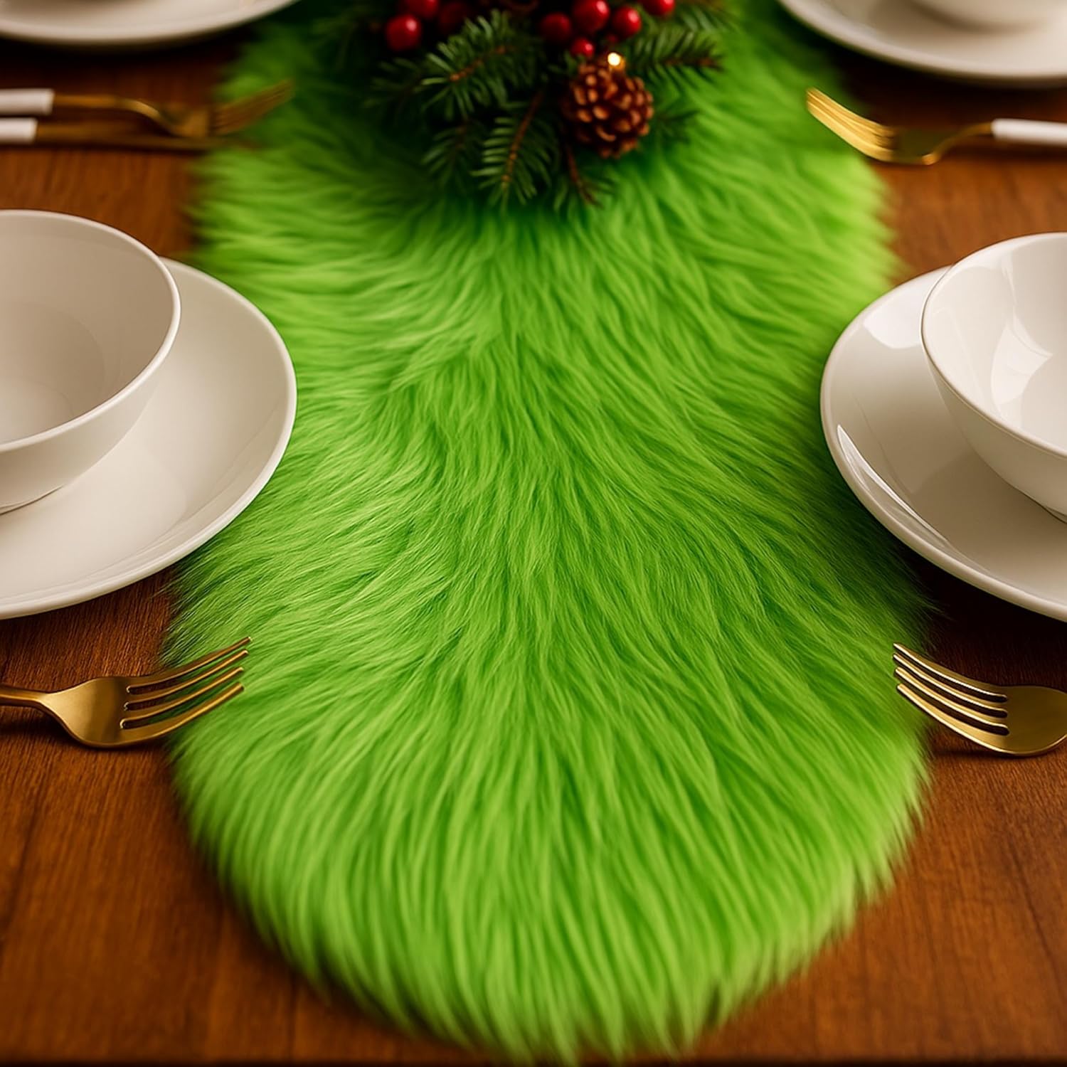 Faux Fur Table Runners - Pastel Patch | Elegant Design