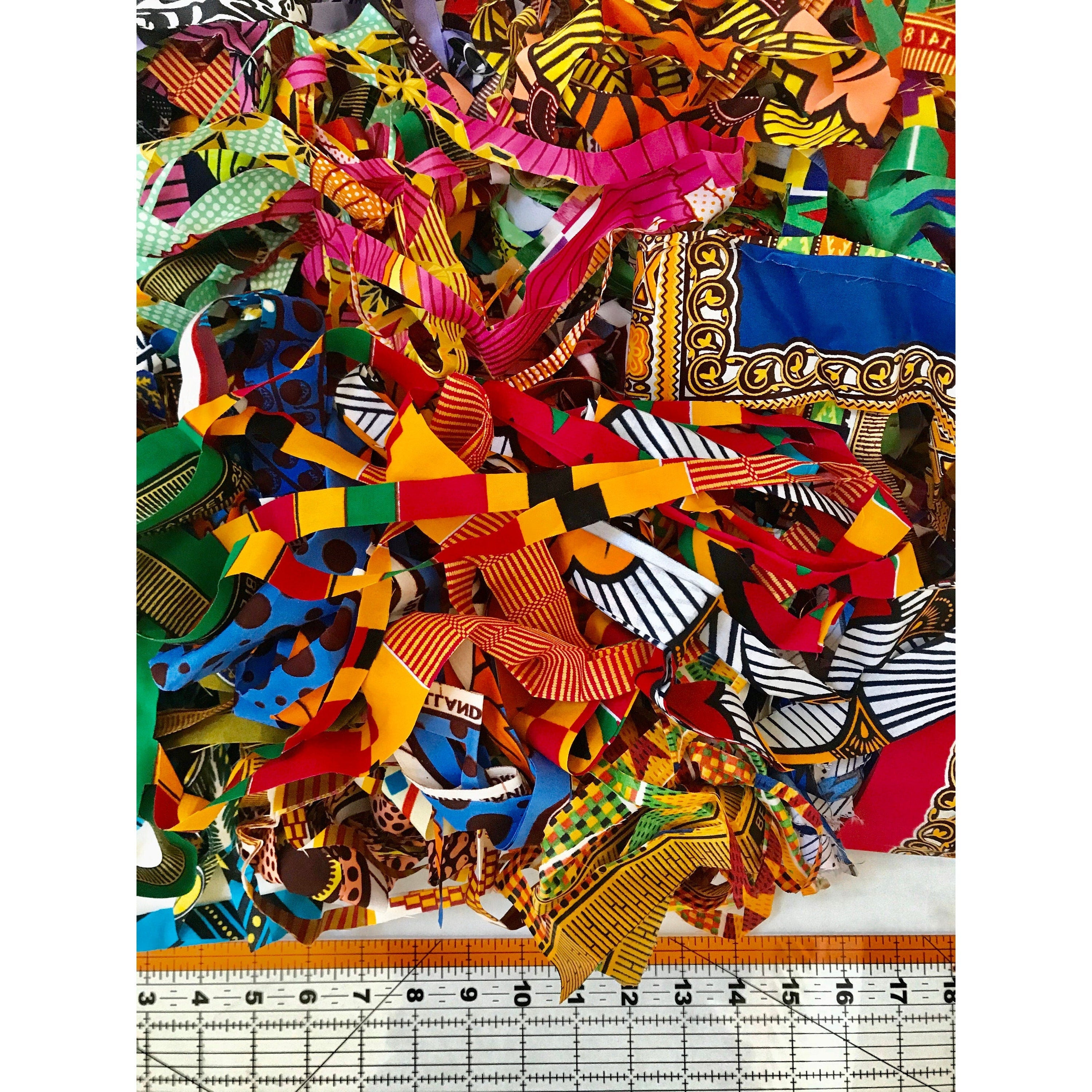 Fine Scraps - African Fabric, Per Pound