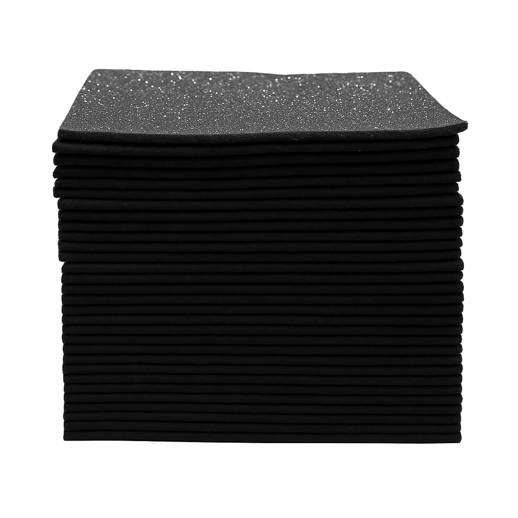 Glitter Felt Sheets , Soft Precut Felt for DIY, Costumes & Decorations- Different Sizes