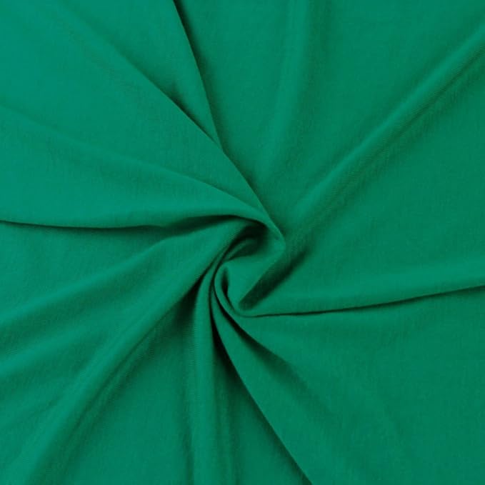Cotton Spandex Jersey Knit Fabric | Kelly Green | 12oz