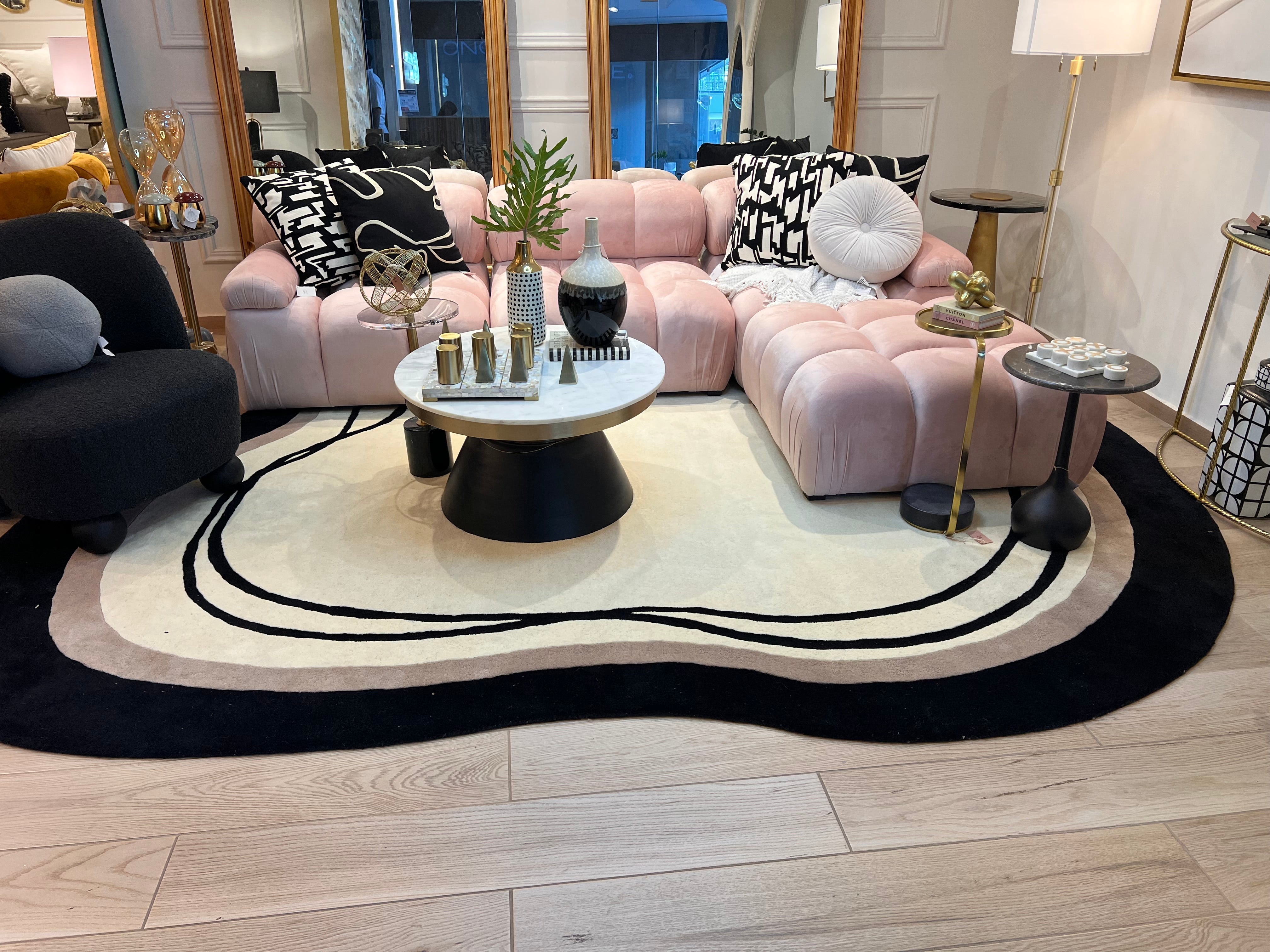 Beluga Tufted Design 57 Ivory Black