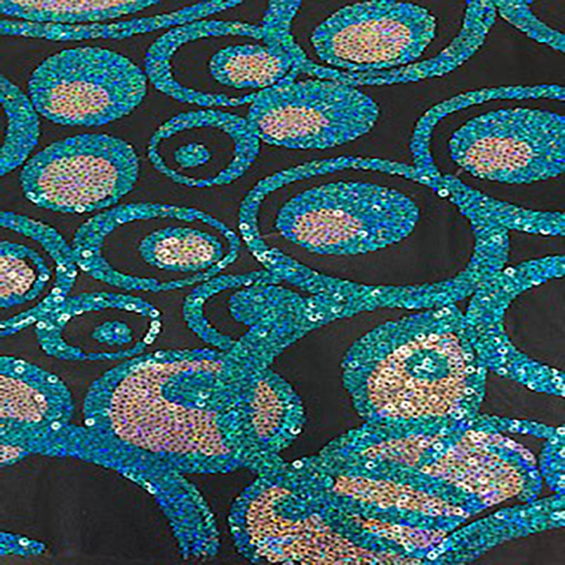 Mesh With Romance Sequin Hologram Fabric | Spandex Palace