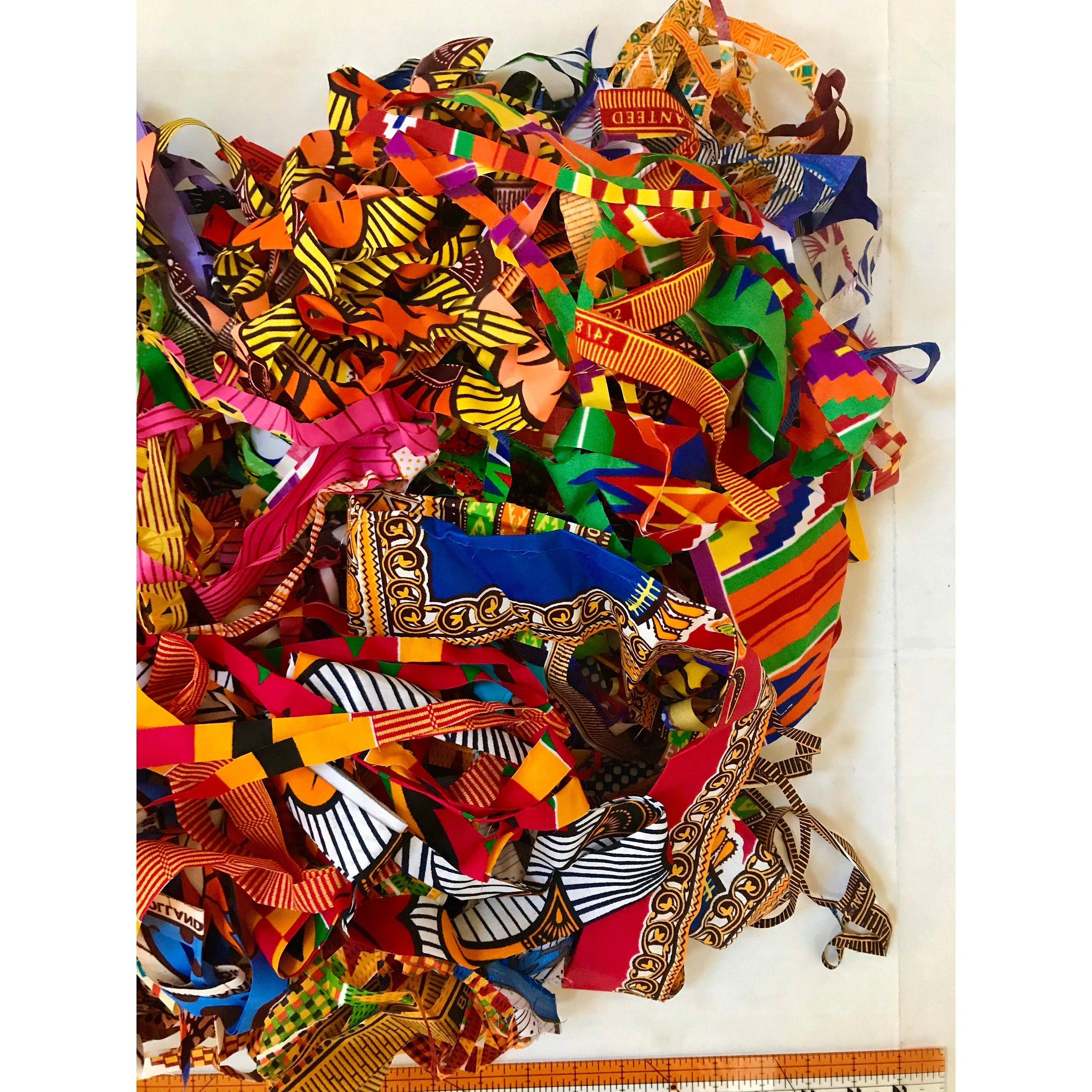 Fine Scraps - African Fabric, Per Pound