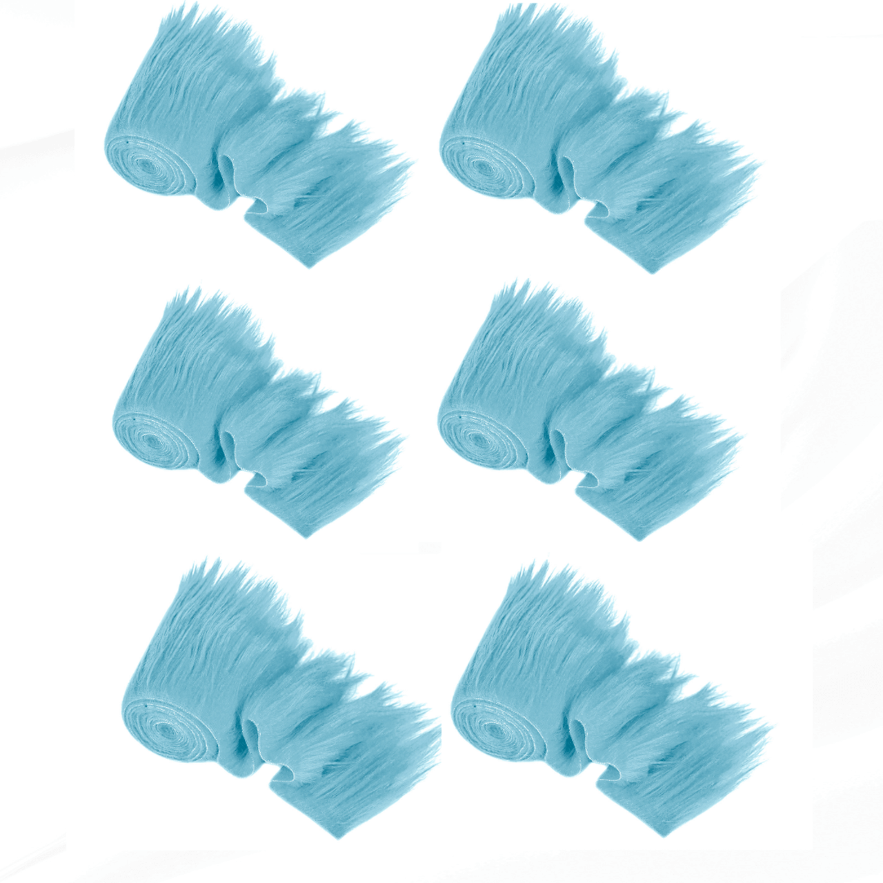 Faux Fur Fabric Trim Precut 6X60 Inch DIY Craft Costume Pack