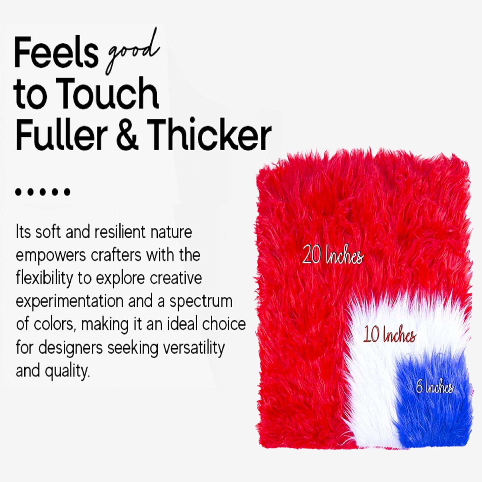 Faux Fur Fabric Squares | Baby Blue