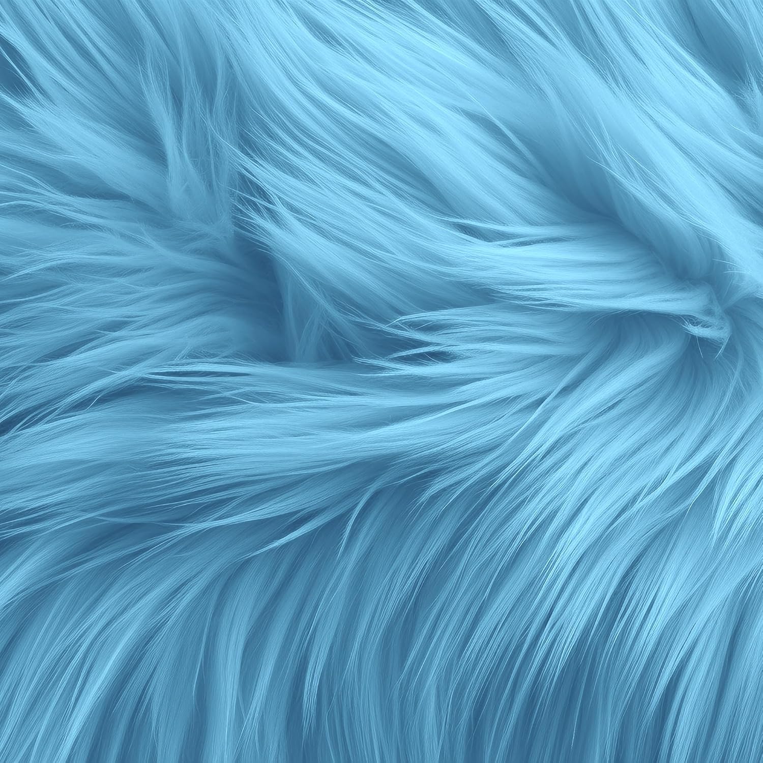 Faux Fur Fabric Squares For DIY Crafts 6X6 Inch Shaggy Fur Patches