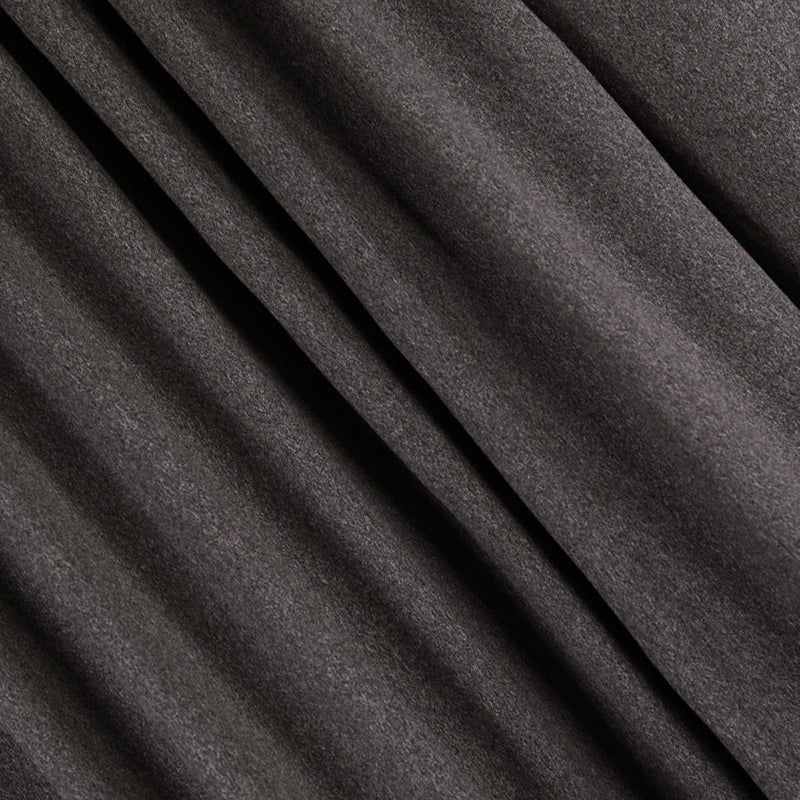 DTY Double Brushed Poly Spandex Knit Fabric – Charcoal