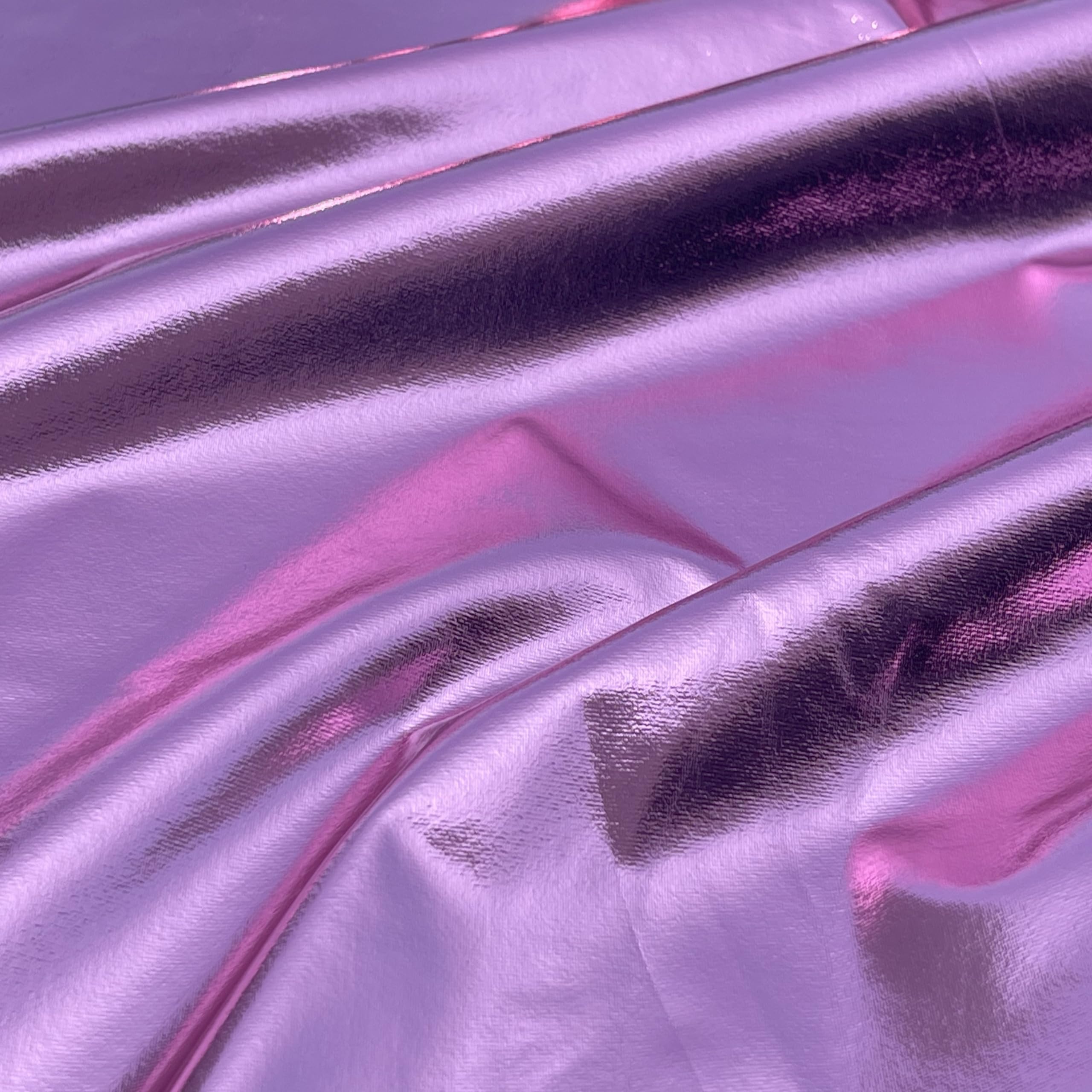 Foil Spandex Fabric – Metallic Lame 4-Way Stretch Knit by the Yard
