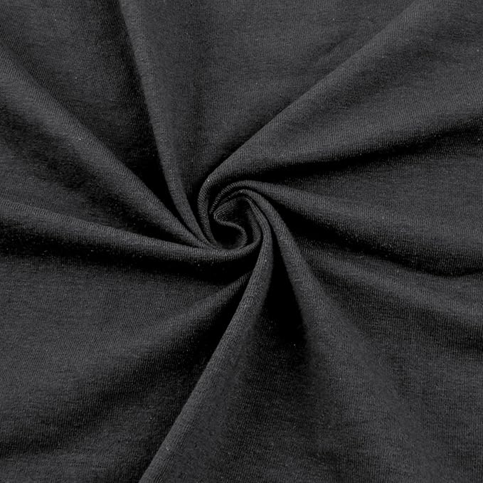 Cotton Spandex Jersey Knit Fabric | Charcoal | 12oz