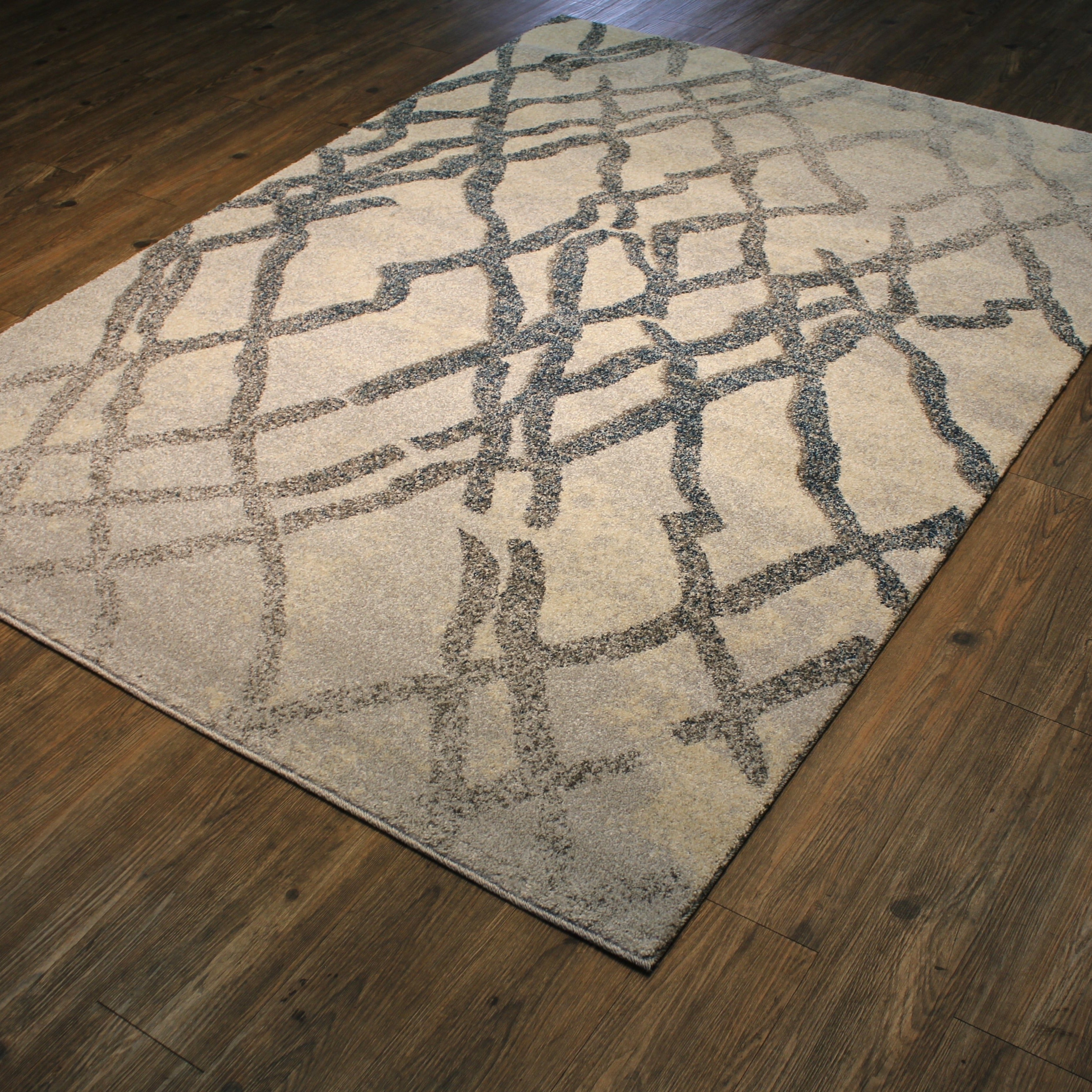 Indoor/Outdoor Designer Durable Neutral Colored Area Rug