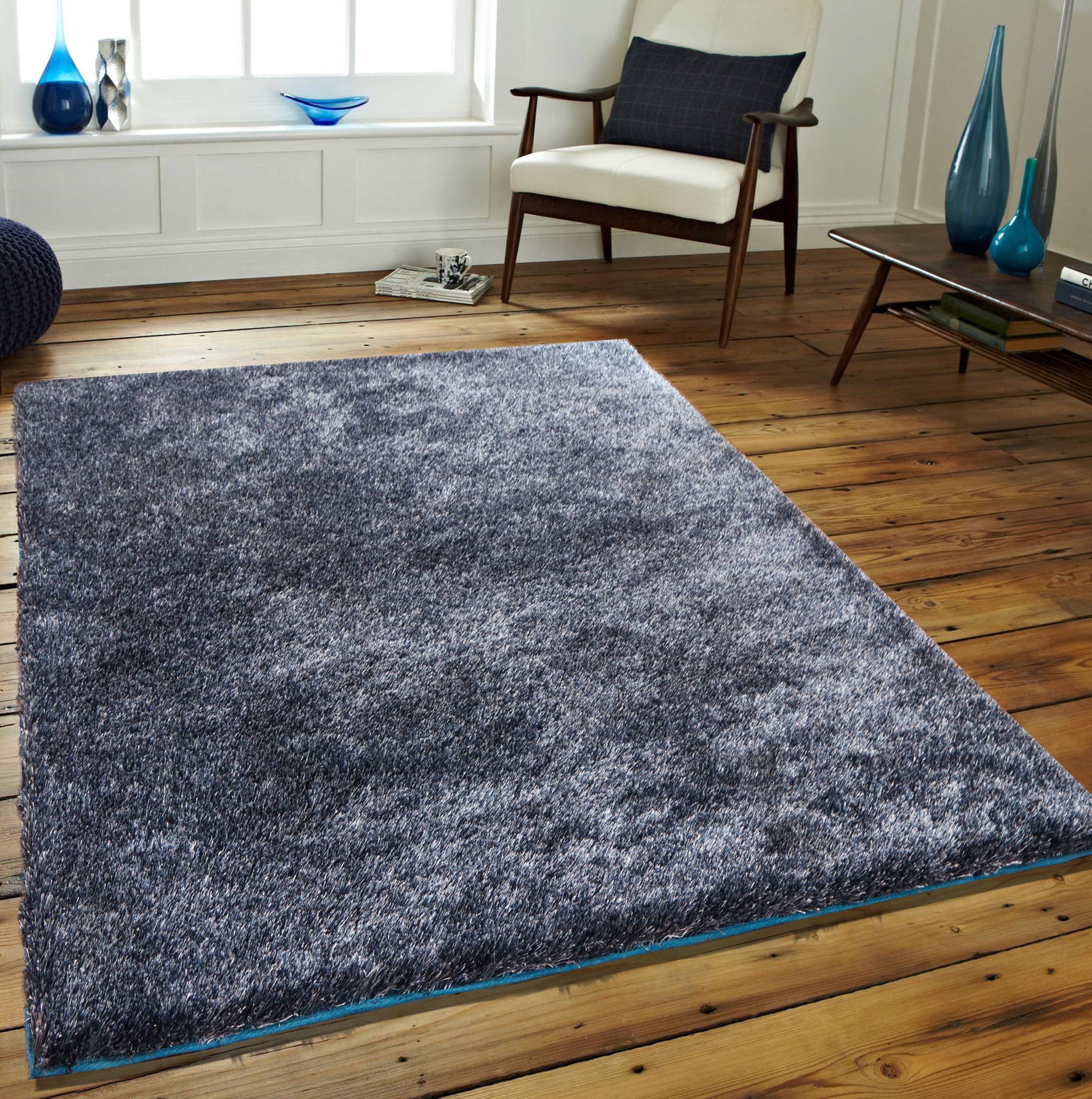 Soft Vibrant Shimmery Cozy Fluffy Plush Shag Area Rug/Carpet - Amore Collection