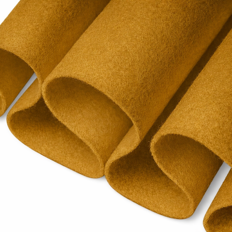 Acrylic Felt Fabric 1.6mm –Antique Gold 72" Wide 160 GSM | By the Yard