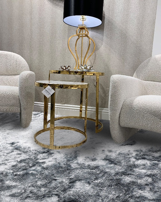 Brisa Shag Solid & Two Tone Ashly Blue