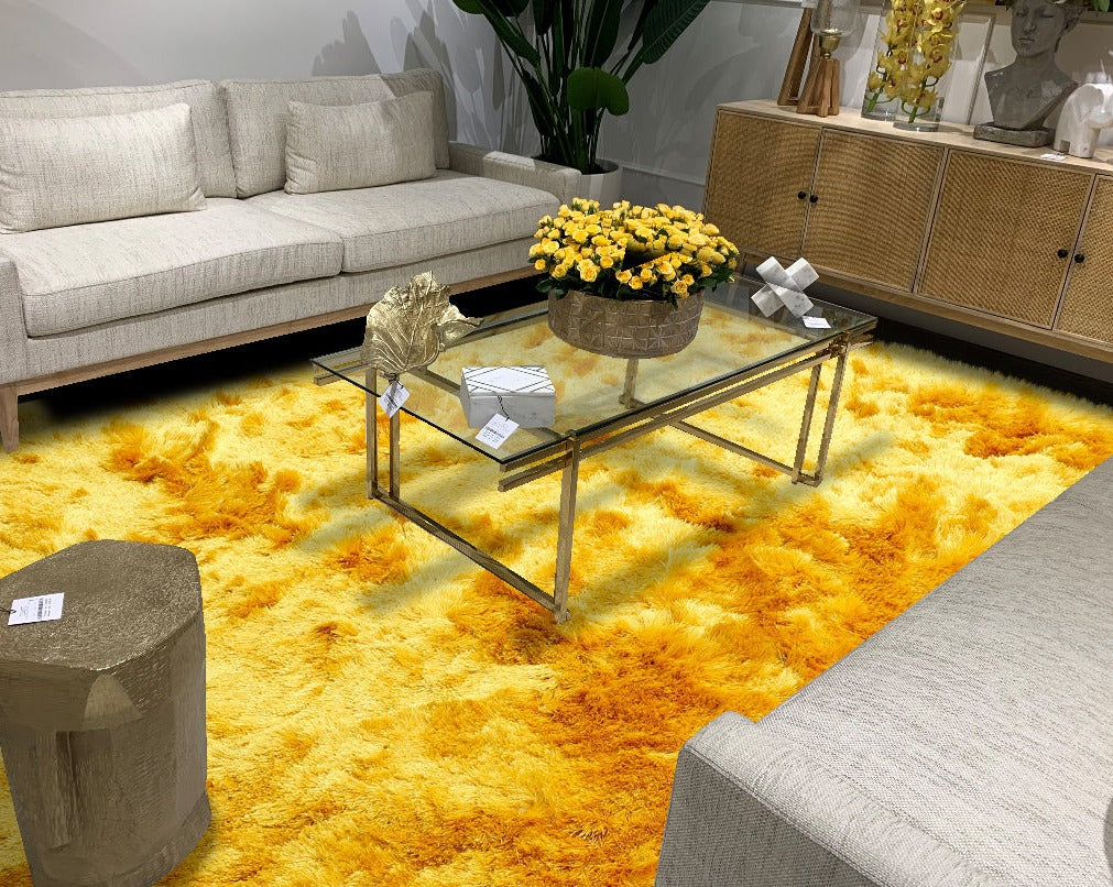 Brisa Shag Solid & Two Tone Aspen Gold