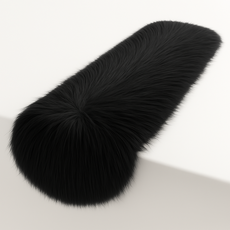Faux Fur Table Runners – Elegant Decor for Every Occasion - Black