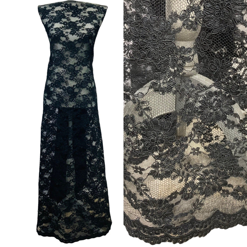 Corded Bridal Lace Fabric for Wedding, Quinceañera & Festa Dresses | Lace USA - 95994W