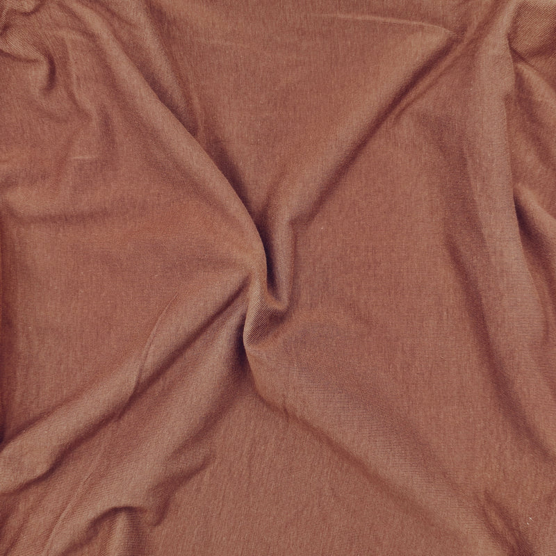 Cotton Spandex Jersey Knit Fabric – 10oz 4-Way Stretch | Mocha Brown