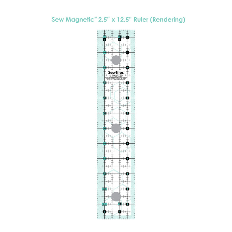 Sew Magnetic 2.5" x 12.5" Ruler