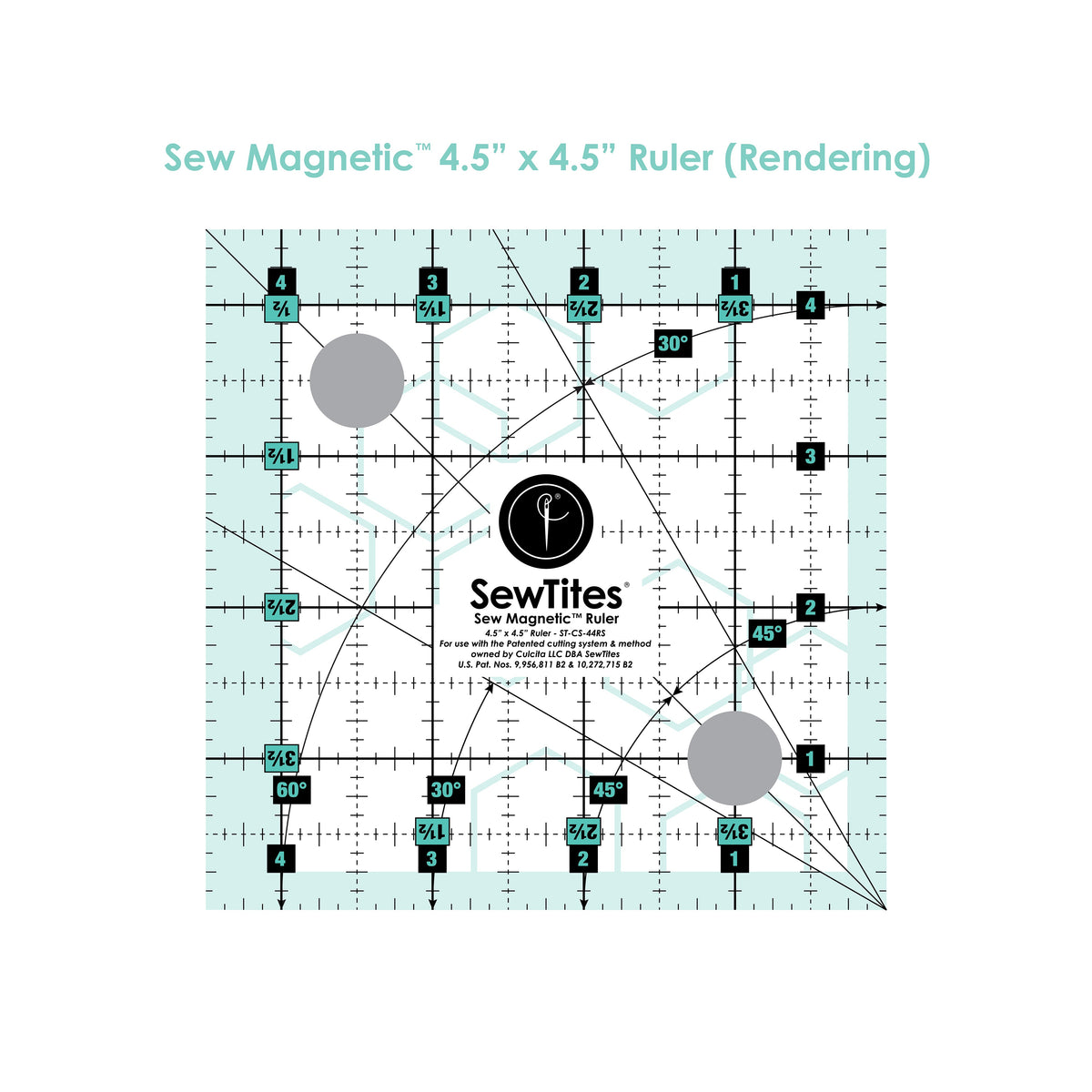 Sew Magnetic 4.5" x 4.5" Ruler