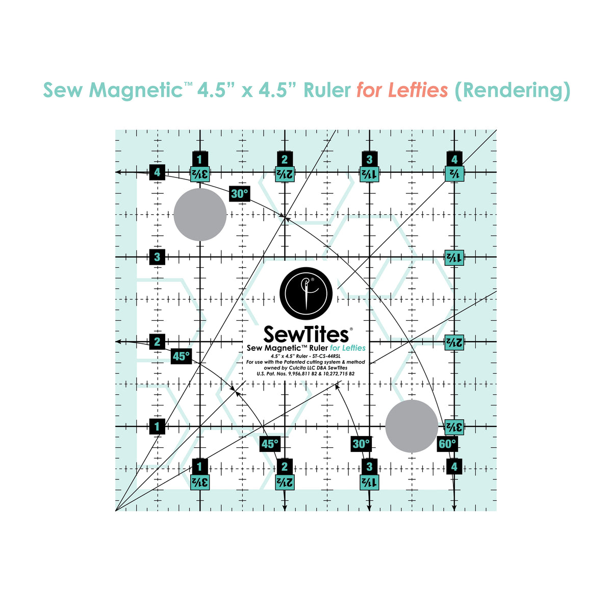 Sew Magnetic 4.5" x 4.5" Ruler