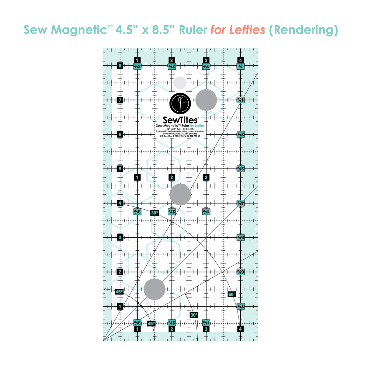 Sew Magnetic 4.5" x 8.5" Ruler