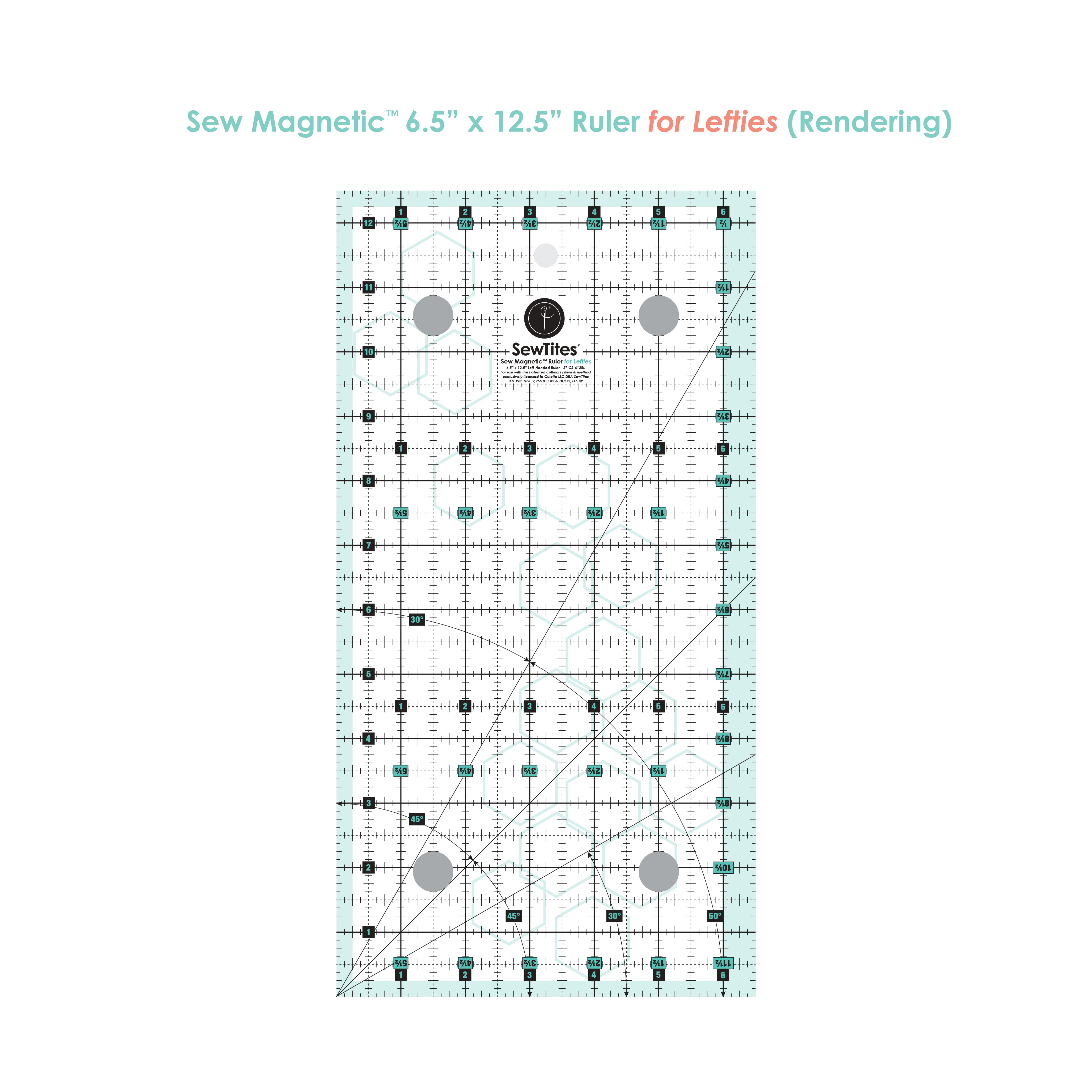 Sew Magnetic 6.5" x 12.5" Ruler