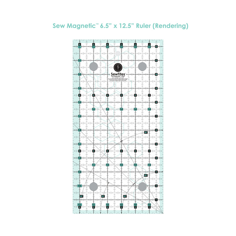Sew Magnetic 6.5" x 12.5" Ruler