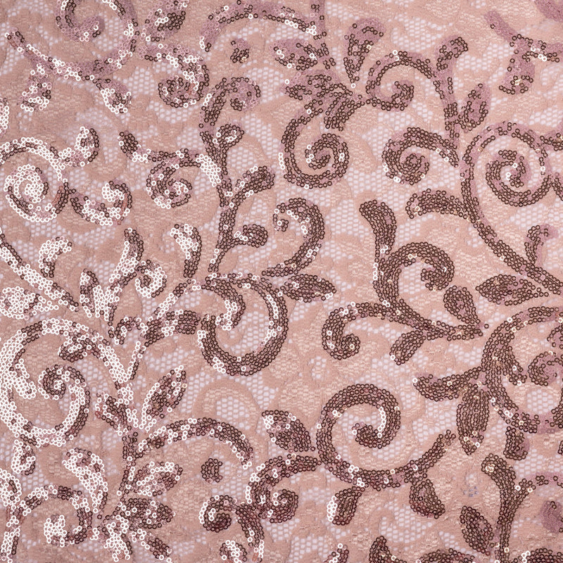 Cottage Garden Stretch Lace Sequin Fabric | Blue Moon Fabrics