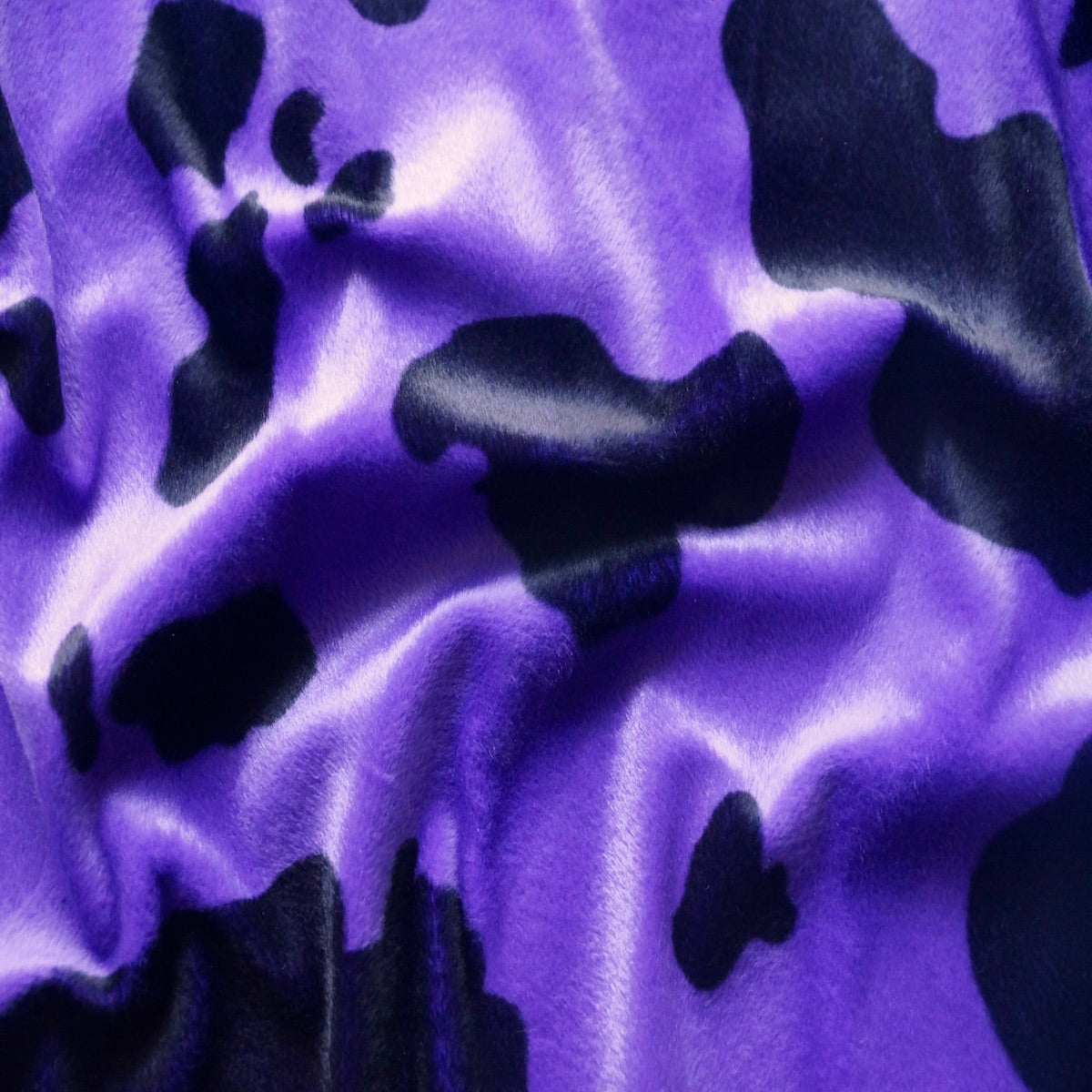 Cow Print Velboa Faux Fur