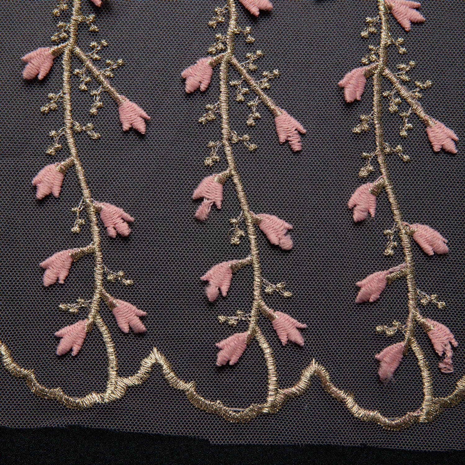 Tulle Lace Fabric Embroidered W/Applique and Intricate 3D Pattern 52/54" Wide | Exquisite Fabric