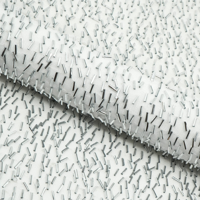 Dazzle Beaded Stretch Mesh Fabric | Blue Moon Fabrics