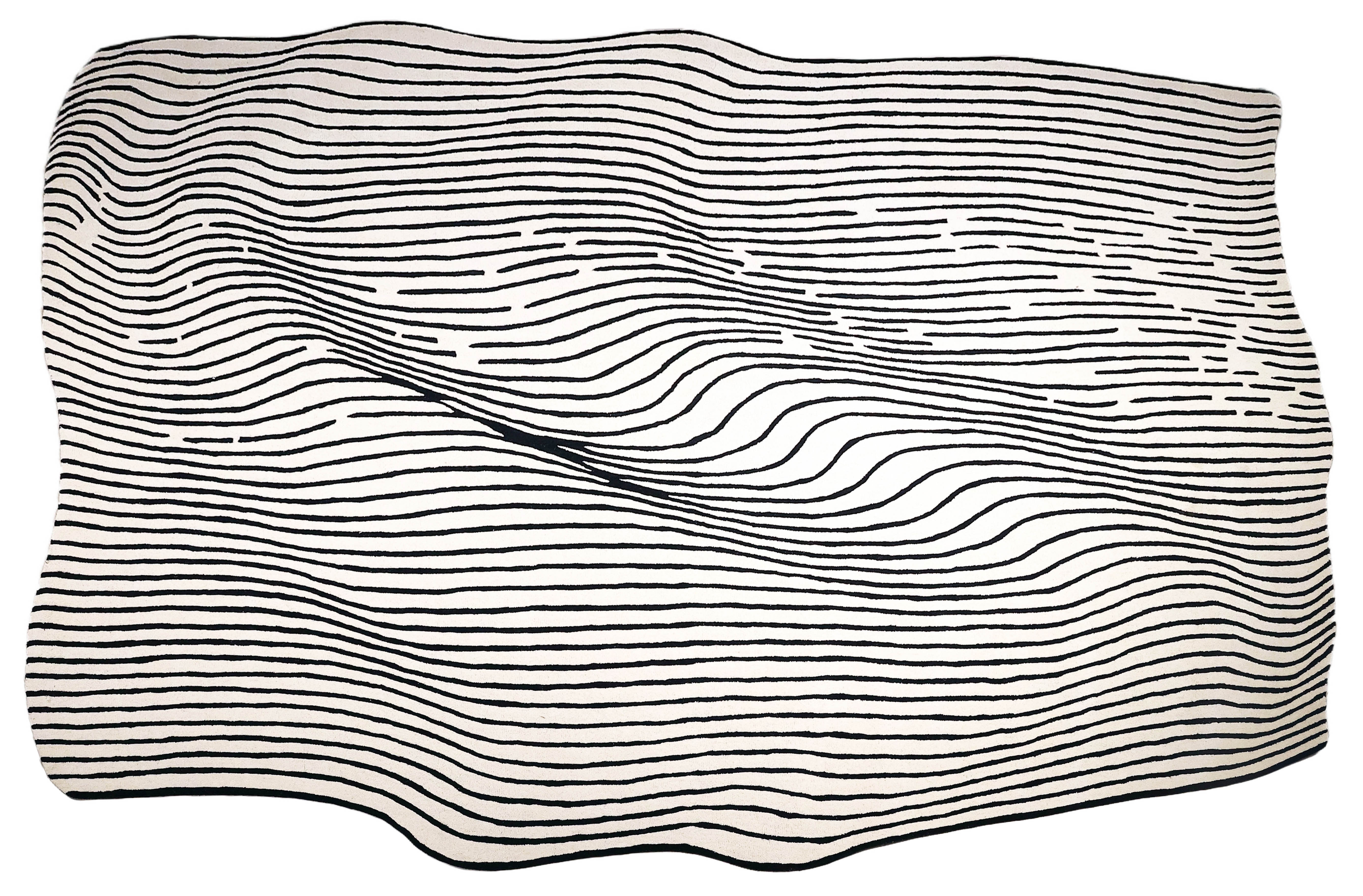 Beluga Tufted Design 55 Ivory Black